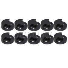 10x Black Rubber Two Holes Bass Mute for String Double Bass Instrument