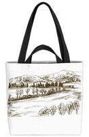 LäNdliche Landschaften Tasche Landschaft Bauern Landhaus Stil Holland Bauernhof