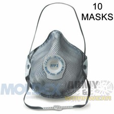 10 x Moldex Respiratory Mask FFP2V Mask Respiratory Protection With Ventex Valve