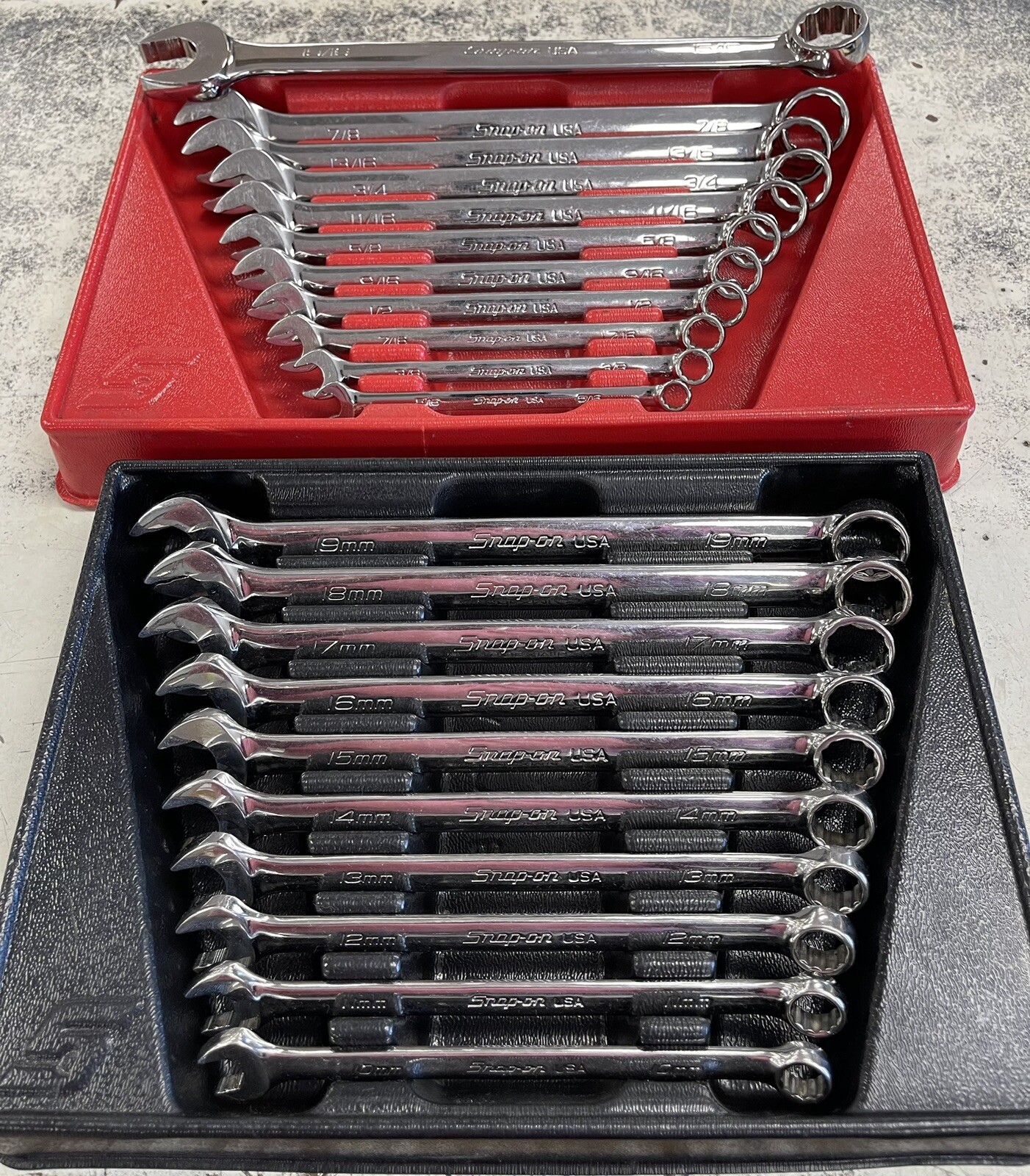 SnapOn Flank Drive Plus Combination Wrench Sets SOEXM710 / SOEX710 (21