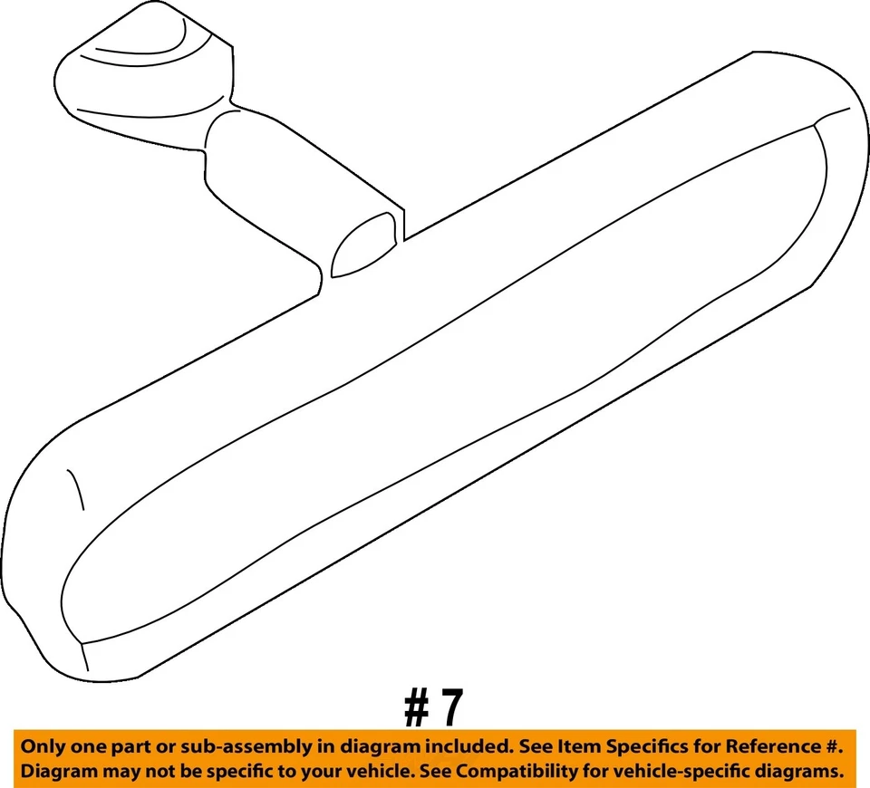 Espejo retrovisor interior delantero central usado se adapta a: Mitsubishi Outlander 2003 manu Foto 4 de 4