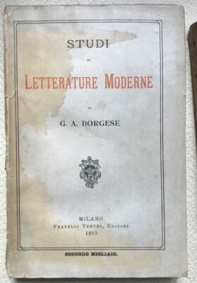 G.A. Borgese - MODERNE LITERATUR STUDIEN - Brüder Trier