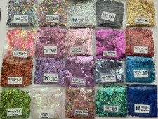 Solvent Resistant BUTTERFLY shape Glitter-U Pick Color-Nail Art Face Crafts-US