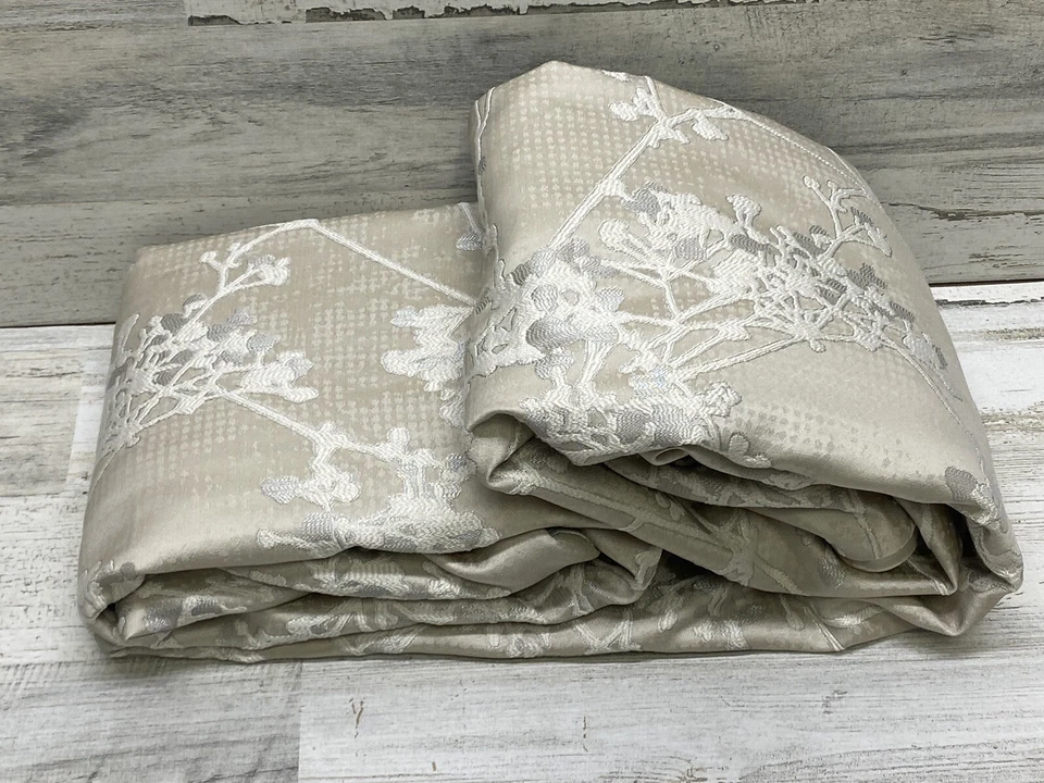 Funda nórdica Hudson Park Meadow Silhouette completa/queen dorada nueva fuera de paquete Foto 3 de 4