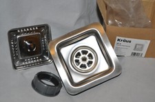 Kraus ST-3 Stainless Steel Strainer 4.5 Diameter 2.63 Height NIB Open box