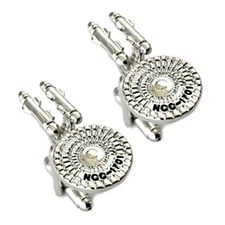 USS ENTERPRISE CUFFLINKS Sci Fi Movie Fan Space Ship NEW w GIFT BAG