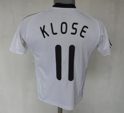 Germany 2008 Home Jersey #11 Klose Adidas White Shirt Size Boys M