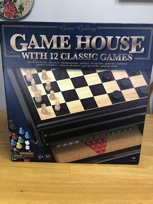 Cardinal Game Gallery Game House With 12 Classic Games #6054269 All Present