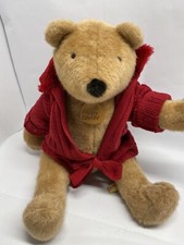 VINTAGE 24 IN ELEGANTE BY DAKIN BROWN BEAR PLUSH W/ RED SWEATER 1984