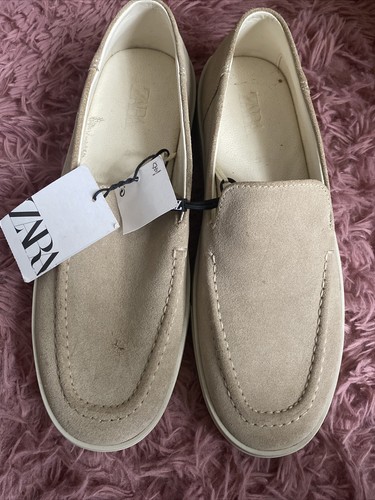 Zara Mens Sporty Loafers/Slip on Suede 