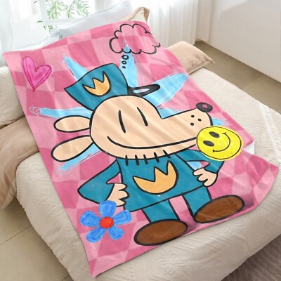 Cozy Dog Man Blanket Gift, Kids Boys Girls Birthday Holiday Gift, Goodie Bag