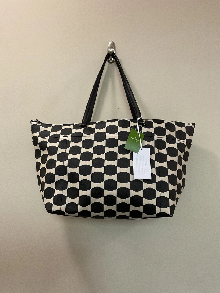 Bolso de bebé Kate Spade New York Bow Tile Francis negro arena playa Foto 2 de 4