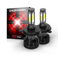 2pcs H4 9003 Hb2 Led Motorcycle Headlight Bulb Hid Hilow Beam 6500k High Power