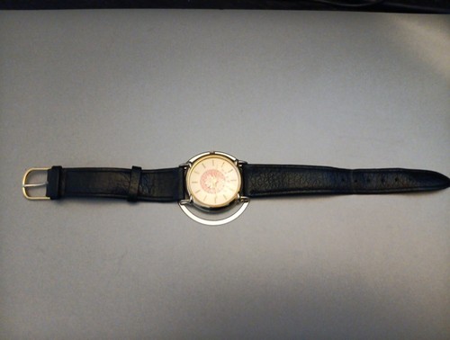 Ostar Quartz Wristwatch Leather Red Lotus - Picture 3 of 9