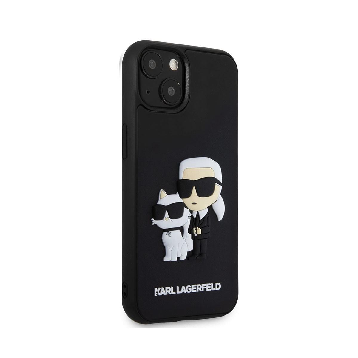 Coque 3D Karl & Choupette iPhone 13 antichoc - Protection silicone originale et chic - 4