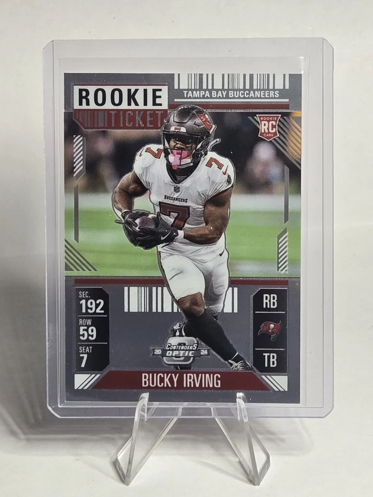 2024 Contenders Optic Rookie Ticket Bucky Irving #67 RC Card Tampa Bay Bucs 🔥