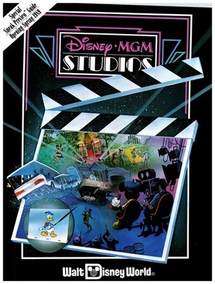 1988 Disney MGM Studios Hollywood Pre-Opening  Guide Walt Disney World - RARE