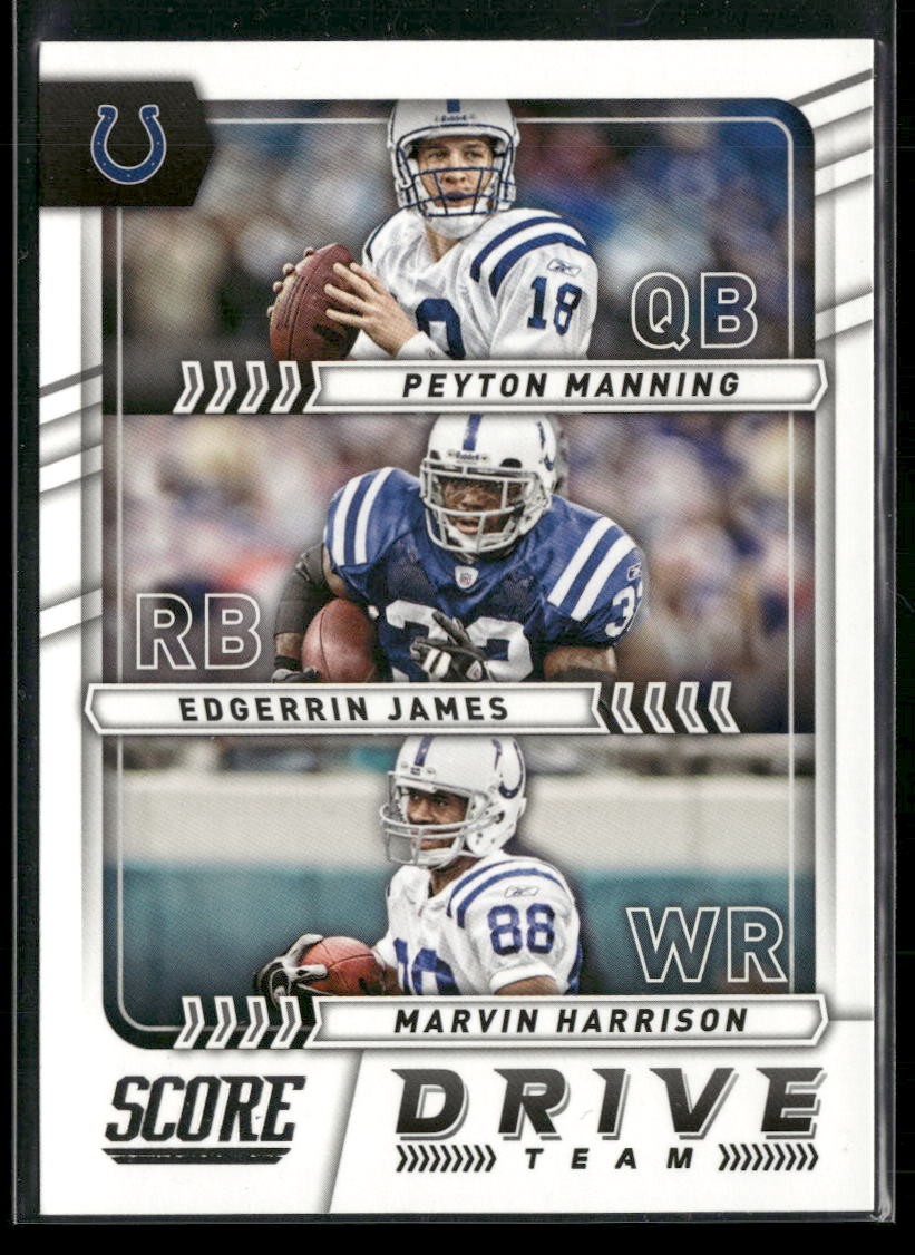 2017 Score #19 E. James / M. Harrison / P. Manning Drive Team Colts