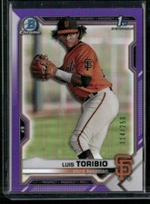 2021 Bowman Chrome #BCP-228 Luis Toribio Prospects Purple Refractor #/250