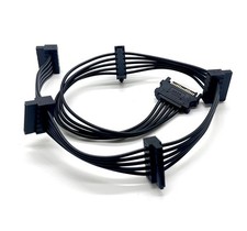 15 Pin 1 SATA to 5 Female SATA Power Splitter Extension Cable Adapter Cable P...