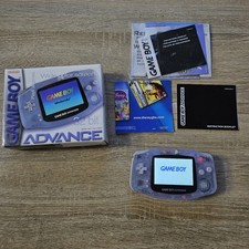 GBA Game Boy Advance with Backlit Screen Original box Complete CIB Tested