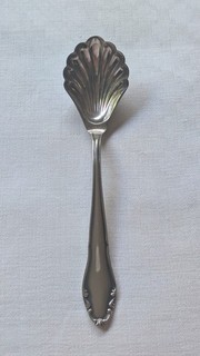 1 antiker Silberlöffel Zucker Löffel gepunzt 800 Deutschland 1900?