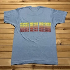 Vintage 80s Tesoro Wisconsin Association Treasure Hunters Badgers Shirt Medium