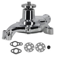 Chrome Water Pump For Chevy For Light Duty Trucks With 350 V8 Engines 1955-1972