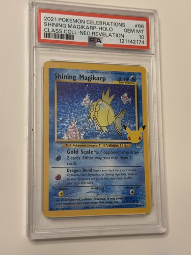 PSA 10 Shining Magikarp 66/64 Holo Pokemon Celebrations Classic Collection 2021