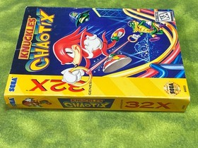 Knuckles' Chaotix For Sega Genesis 32X In Box IB Great Shape Tested & Works !!!!