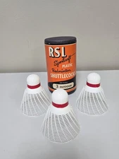 Badminton Shuttlecocks RSL Sportcraft MADE IN U.S.A. 3 Outdoor Plastic Vintage