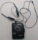 Sony Walkman WM‑EX102 Mega Bass Cassette Player with Headphones Black Tested