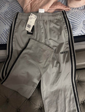 adidas Men s S Gray Track Pants Black Side St...