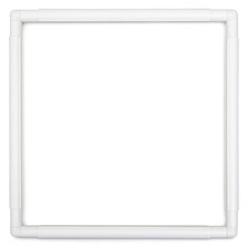 Square Embroidery Hoop 17 inch Cross Stitch Frame Large 17 x 17 inch, White