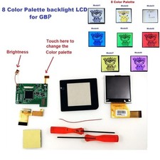 Retrofit Colorful Palette Super OSD RIPS High Backlit IPS LCD Screen Kit For GBP