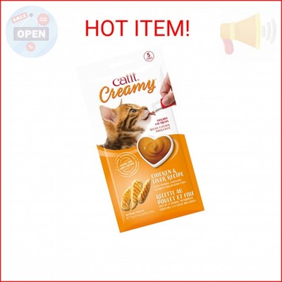 Catit Creamy Lickable Cat Treat   Hydrating and Healthy Treat for Cats of All Ag