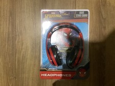 Marvel Spider-Man Kids Headphones Adjustable Headband Parental Volume Limiter