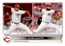 Alexis Diaz Daniel Duarte Topps 2022 Rookie Combo's baseball card