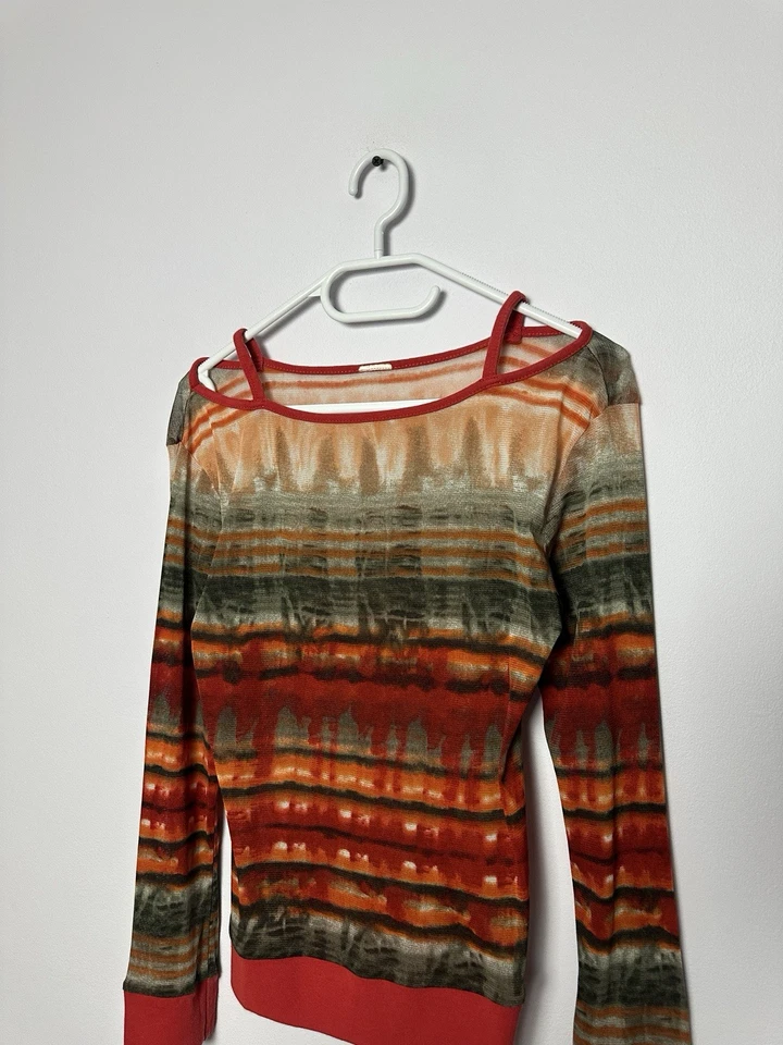 Top de malla vintage Y2K estilo JPG para mujer talla S Foto 3 de 4