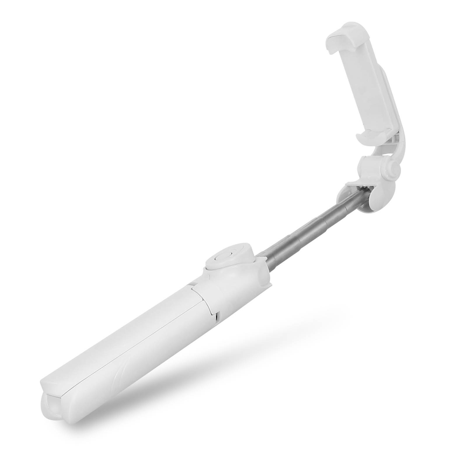 Perche selfie avec trépied télécommande Bluetooth et bras télescopique 68 cm orientable