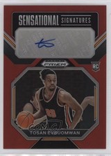 2023 Prizm Draft Picks Sensational Signatures Red /149 Tosan Evbuomwan Auto 5b1