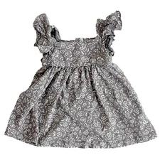 Rylee + Cru Mariposa Dress Abstract Flowers 12-18M Baby Toddler Girls Dress