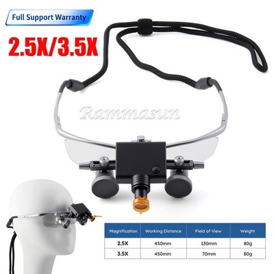 2.5/3.5X Professional Dental Surgical Loupe Adjustable Flip-Up Stable Vision