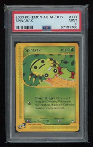 Spinarak graded PSA 9 for sale on eBay
