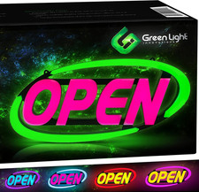 Super  Bright LED Open Sign 15 32 in   Programmable with 64 Color Combos via App