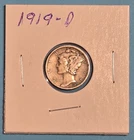 1919-D 10c Mercury Dime 90% Silver United States Coin Denver