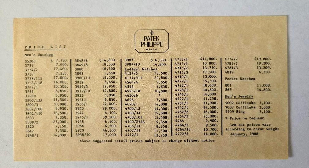 1989 Patek Philippe Vintage mens catalog very Rare image 4