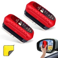 2 StüCk ÖLabweisende Folie Autoscheiben 7,5 X 10,5 Cm Rot