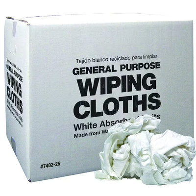20 Lbs. White Recycled Rags Box