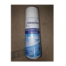 Cleanline Stainless Steel Cleaner Aerosol Spray 400ml Odourless
